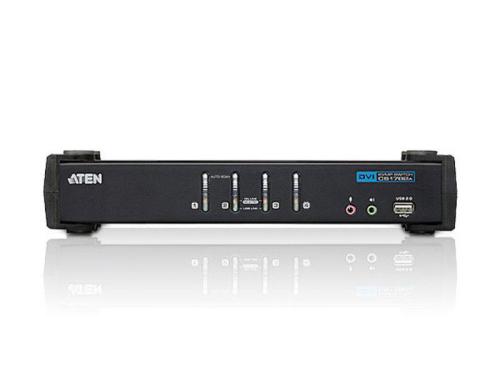 Aten CS1764A: 4 Port DVI KVM-Switch, USB, bis 1920x1200 Aufl�sung, Auto-Scan, inkl. Kabels Preisvergleich