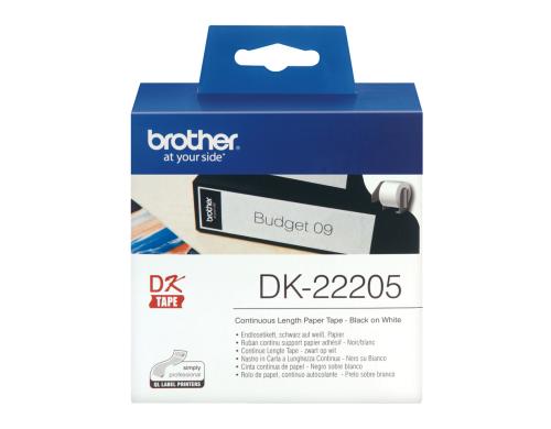 Brother P-touch DK-22205 Endlos-Etiketten Papier 62mm x 30.48m, (geeignet f�r WebStamp) Preisvergleich