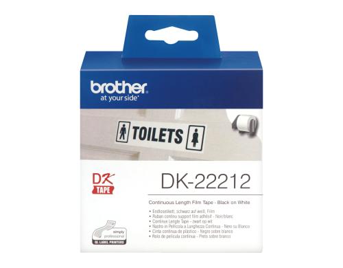 Brother P-touch DK-22212 Endlos-Etiketten Film 62mm x 15.24m weiss Preisvergleich