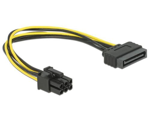 Grafikkarten PCI-Express Stromadapter, 20cm, Sata-Power zu 6Pin Stecker Preisvergleich