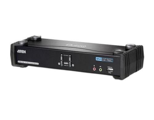 Aten CS1782A: DVI KVMP Switch, 2 Port, Dual Link(2560x1600),7.1 Audio, USB2 Hub,Wide Scree im Preisvergleich 