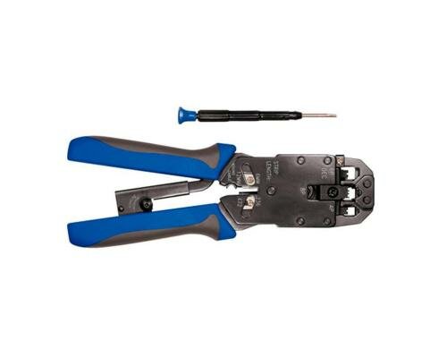 equip Crimp Zange Profi: RJ11, RJ12, RJ45 4P/2C, 4P/4C, 6P/4C, 6P/6C, 8P/4C, 8P/8C