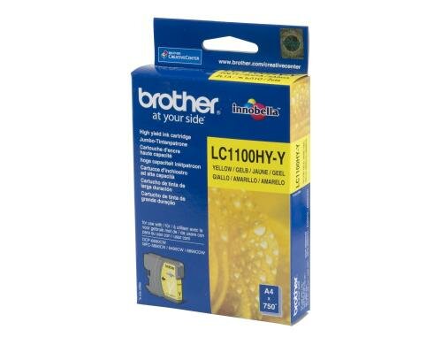 Tinte Brother LC-1100HYY, yellow zu allen A3 Geräten, 750 Seiten@5% Deckung