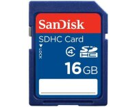 SanDisk SDHC Card 16GB, Class 4 mind. 4MB/sec