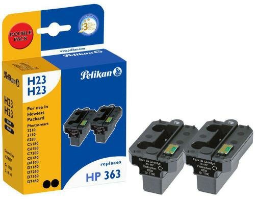 Tinte Pelikan HP Photosmart 3100, 3200 Nr. 363, schwarz, 2x 6ml