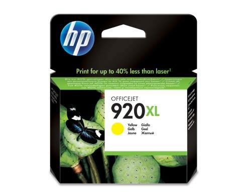 HP Tinte Nr. 920XL - Yellow (CD974AE) 6ml, Seitenkapazität ~ 700 Seiten