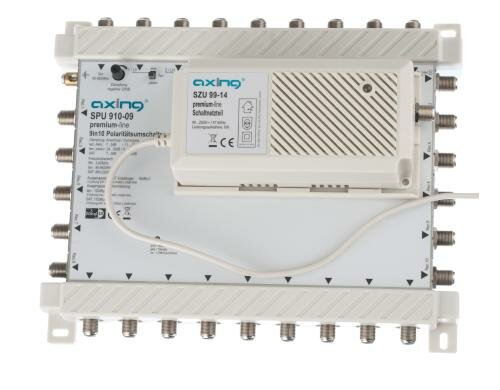 Axing SPU910-16, DiSEqC-Multischalter 9/16 Preimium-Line, Schaltnetzteil absetzbar