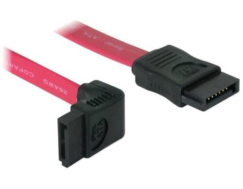 SATA2 Kabel intern, 30cm, 90Grad gewinkelt Kabel wird von der HD nach oben geführt.