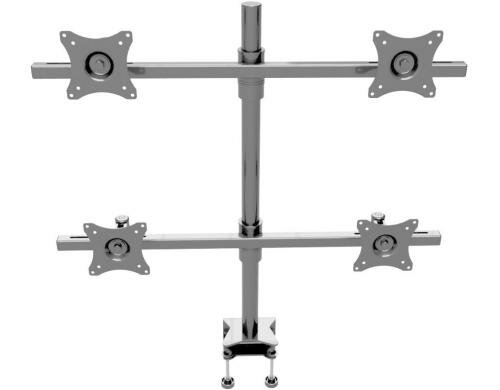 LCD Tischhalterung Edbak für 4x 19-27 bis max.40kg Tragkraft, schwarz
