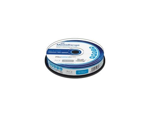 Mediarang BD-R 6x Single Layer 25GB 10-Pck. Blu-ray, Spindel, bedruckbar