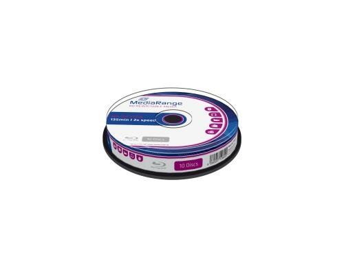 Mediarange BD-RE 2x Single Layer 25GB 10 P. Blu-ray rewitable, Spindel