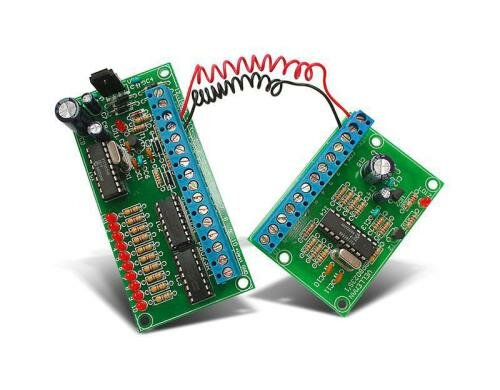Velleman K8023 2-Draht-Fernbedienung Bausatz, mit 10 Kanälen