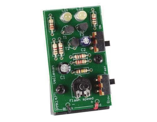 Velleman MK147 Stroboskop m. 2 weissen LEDs Bausatz