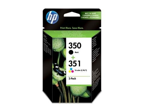 HP Tinte Nr.350 + Nr.351 - Black/Dreifarbig Seitenkapazität ~ 170 + 200 Seiten