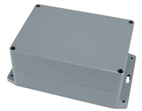 Velleman G317 abgedichtetes ABS-Gehäuse Dunkelgrau, 222x146x55mm (LxBxH)