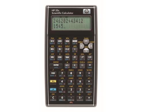 Hewlett-Packard technischer Rechner 35s deutsch, zweizeilig, Eingabelogik RPN