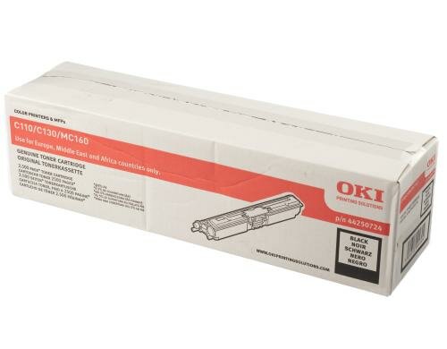OKI Toner 44250724 Black, C110/C130N 2500Seiten