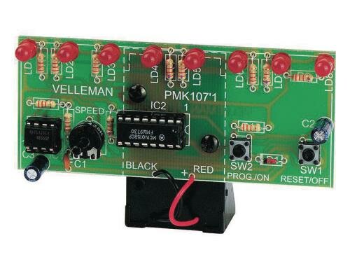 Velleman MK107 Lauflicht mit LEDs Bausatz