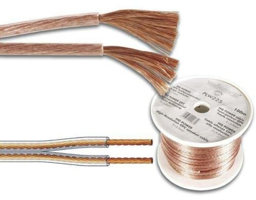 Velleman PLW215M Lautsprecherkabel 2x1.5mm² 1m transparent, Laufmeter