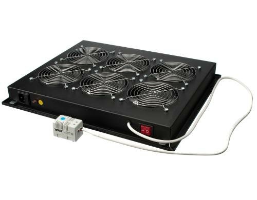 Triton 19 Lüftereinheiten, 6 Lüfter zu 19 Serverschrank, Schwarz RAL 9005