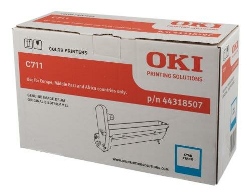 OKI Bildtrommel 44318507, f. C711 Serie, cy 20000 Seiten  (Image Drum), ISO/IEC 19798