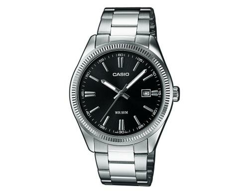 Casio Collection MTP-1302PD-1A1VEF Edelstahlarmband, Wasserdicht bis 50 Meter