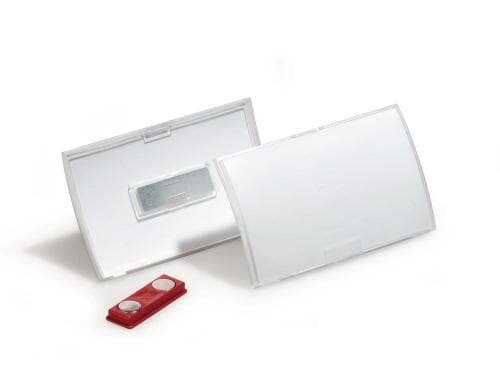 Durable Click Fold Namensschild mit Magnet Inhalt: 10 Stk., transparent,
