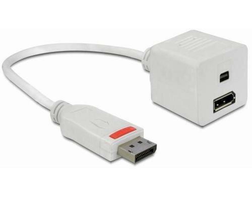 Monitorsplitter DP zu Mini-DP/DP Displayport zu Displaport/Mini-DP