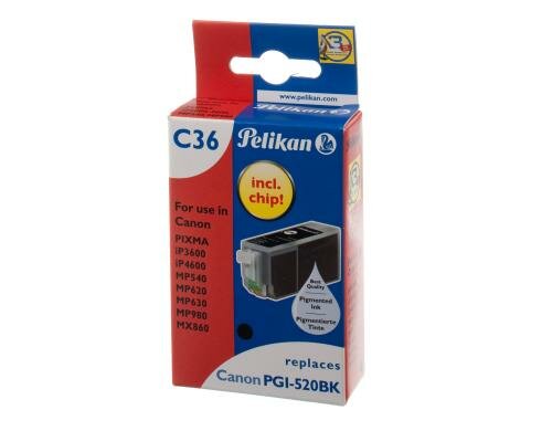 Tinte Pelikan, PGI-520BK schwarz zu PiXMA iP3600/4600/ MP980/630/620/540
