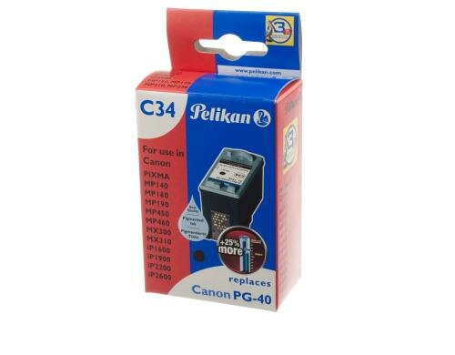 Tinte Pelikan, PG-40K schwarz, 18ml zu PiXMA iP1200/1300/1600/1700/1800