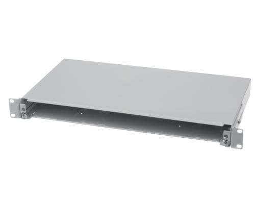 Lightwin Premium 19 Zoll LWL Verteilerlade Leergehäuse ohne Frontplatte, grau