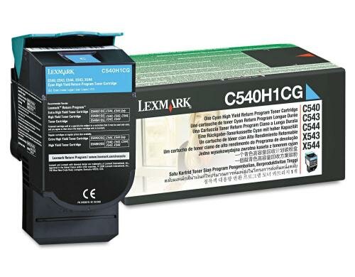Rückgabe-Tonerkassette C540H1CG cyan 2000 Seiten für C544/X544