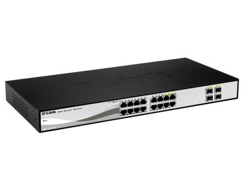 D-Link DGS-1210-16: 16 Port Smart Switch 16xGigabit, Layer2, 4xSFP shared