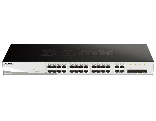 D-Link DGS-1210-24: 24 Port Smart Switch 24xGigabit, Layer2, lüfterlos, 4xSFP