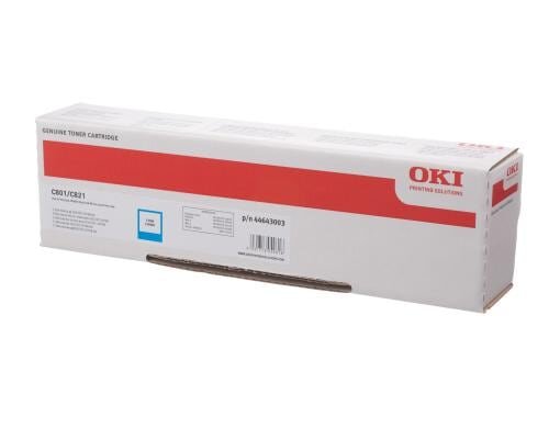 Oki Toner 44643003 zu Oki C801/821 cyan, 7300 Seiten