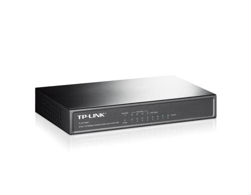 TP-Link TL-SF1008P: 8Port PoE Switch 4xPoE 15.4Watt, Stahlgehäuse