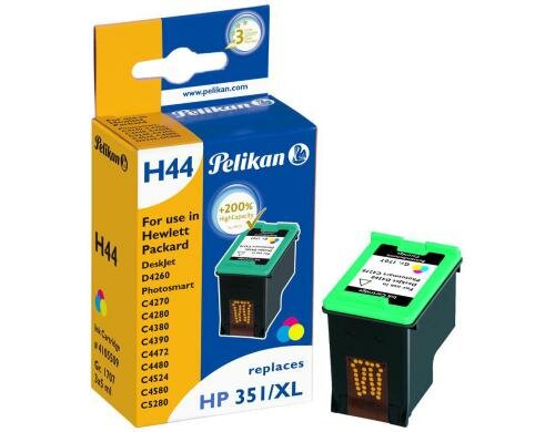 Tinte Pelikan HP CB338E Nr. 351XL, farbig, 3x5ml