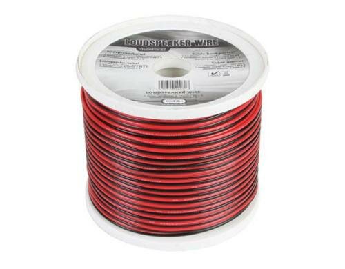 Velleman LOW2150RB Lautsprecherkabel 2x1.5mm² 1m rot/sw, Laufmeter