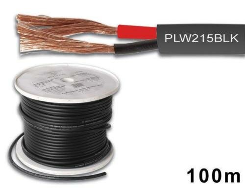 Velleman PLW215BLK Lautsprecherkab. 2x1.5mm 100m, schwarz