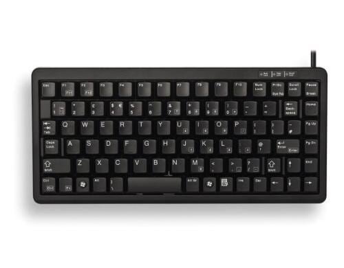 Cherry Kompakt Tastatur G84-4100, US Layout Ultraflache Kompakt-Tastatur USB & PS/2