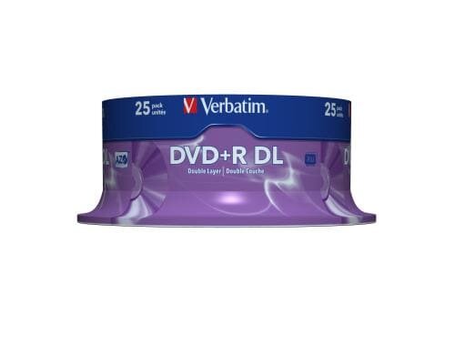 Verbatim DVD+R 8x Double Layer 8.5GB,25er S mit Logo / Double Layer