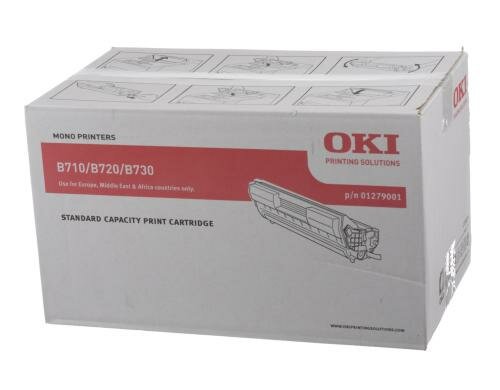 OKI Druckkassette 01279001,schwarz,15000S. B710/720/730, 01279001