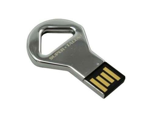 Super Talent USB2.0 CKB 16GB silber lesen bis zu 29MB/s (150x) 6g ohne Deckel