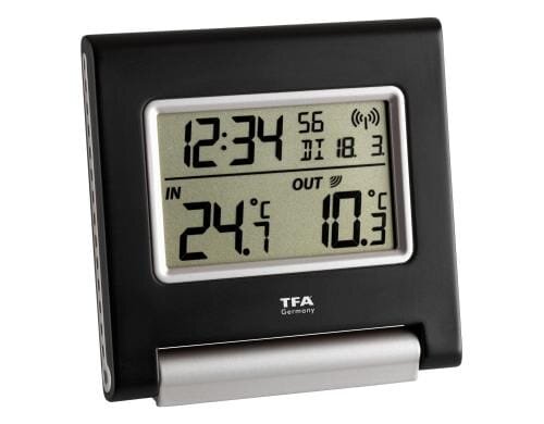 TFA Funk-Thermometer Spot schwarz/silber
