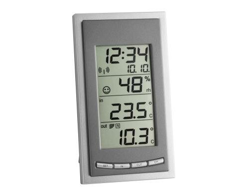 TFA Funk-Thermometer Diva silber