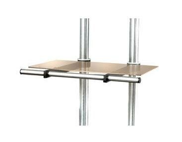 LCD Tablar Edbak Glas bis max. 10kg Tragkraft, schwarz/transpar.