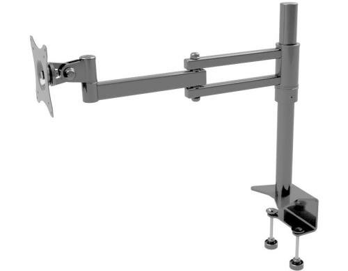 LCD Tischhalterung Edbak 19-27 schwarz bis max.10kg Tragkraft, Doppelschwenkarm