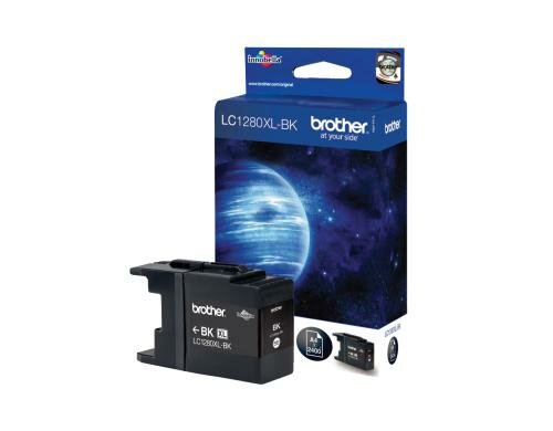 Tinte Brother LC-1280XLBK, schwarz Super High Yield für 2400 Seiten@5% Deckung
