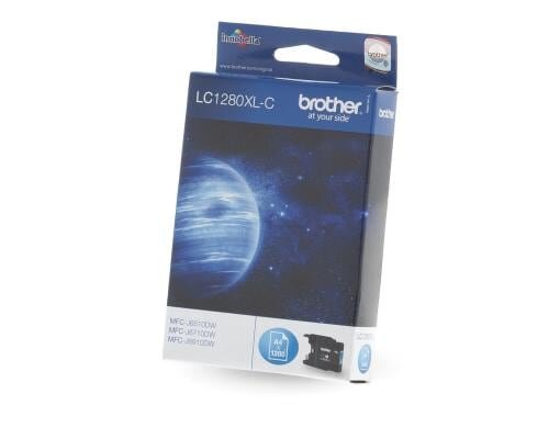 Tinte Brother LC-1280XLC, cyan Super High Yield für 1200 Seiten@5% Deckung