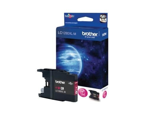 Tinte Brother LC-1280XLM, magenta Super High Yield für 1200 Seiten@5% Deckung